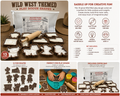 Wild West Themed Kids Play Dough Kit, Sensory Play Kit, Montessori Toy, Gift for Kids, Creative Play Set, Preschool Learning Toy (Copy)