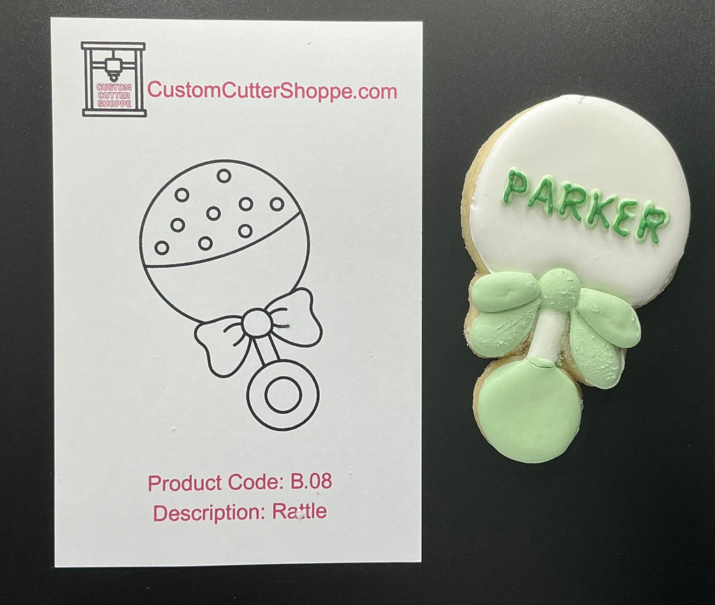 Baby Rattle Cookie Cutter (B.08)