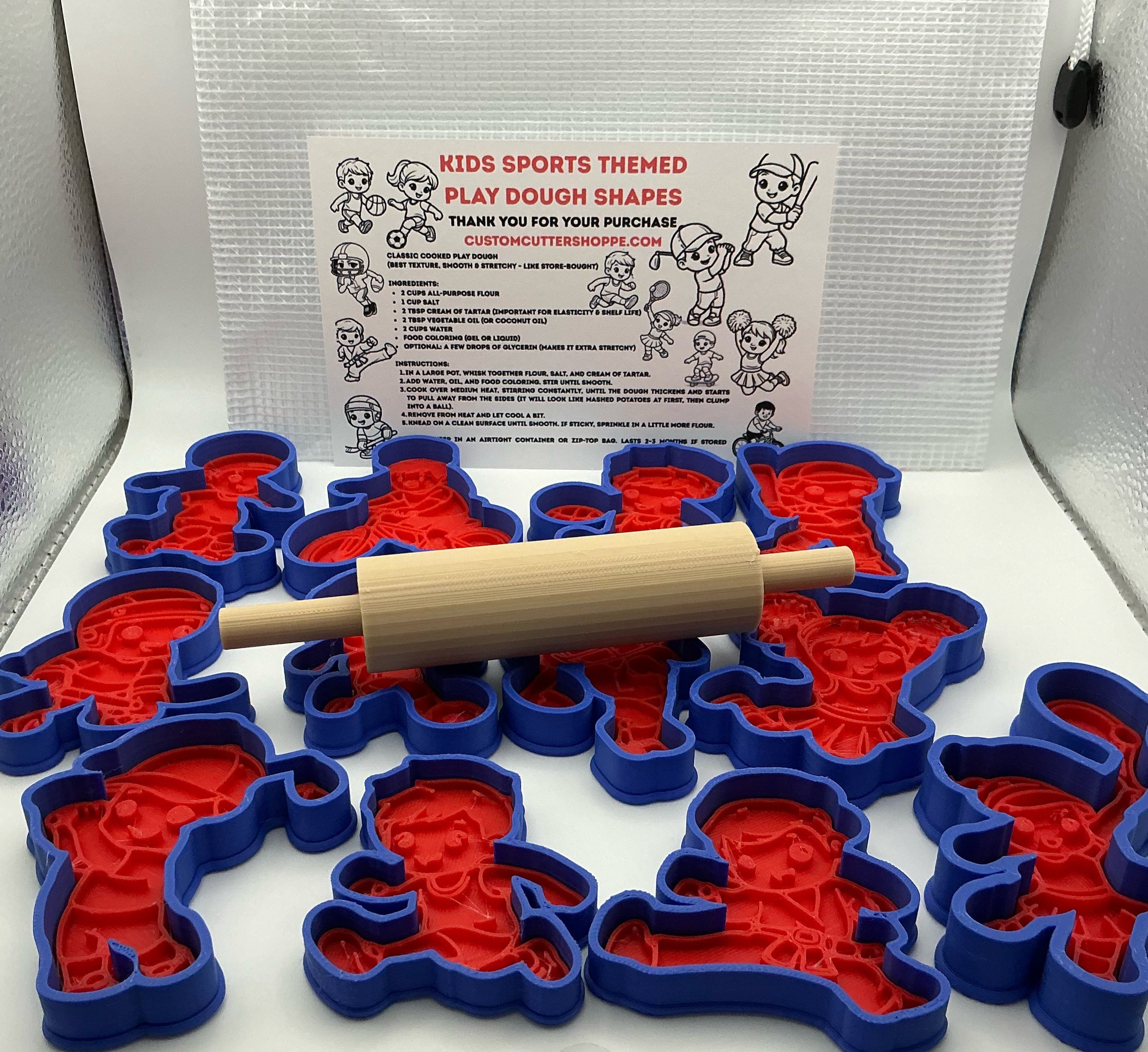 Kids Sports Themed Kids Play Dough Kit, Sensory Play Kit, Montessori Toy, Gift for Kids, Creative Play Set, Preschool Learning Toy
