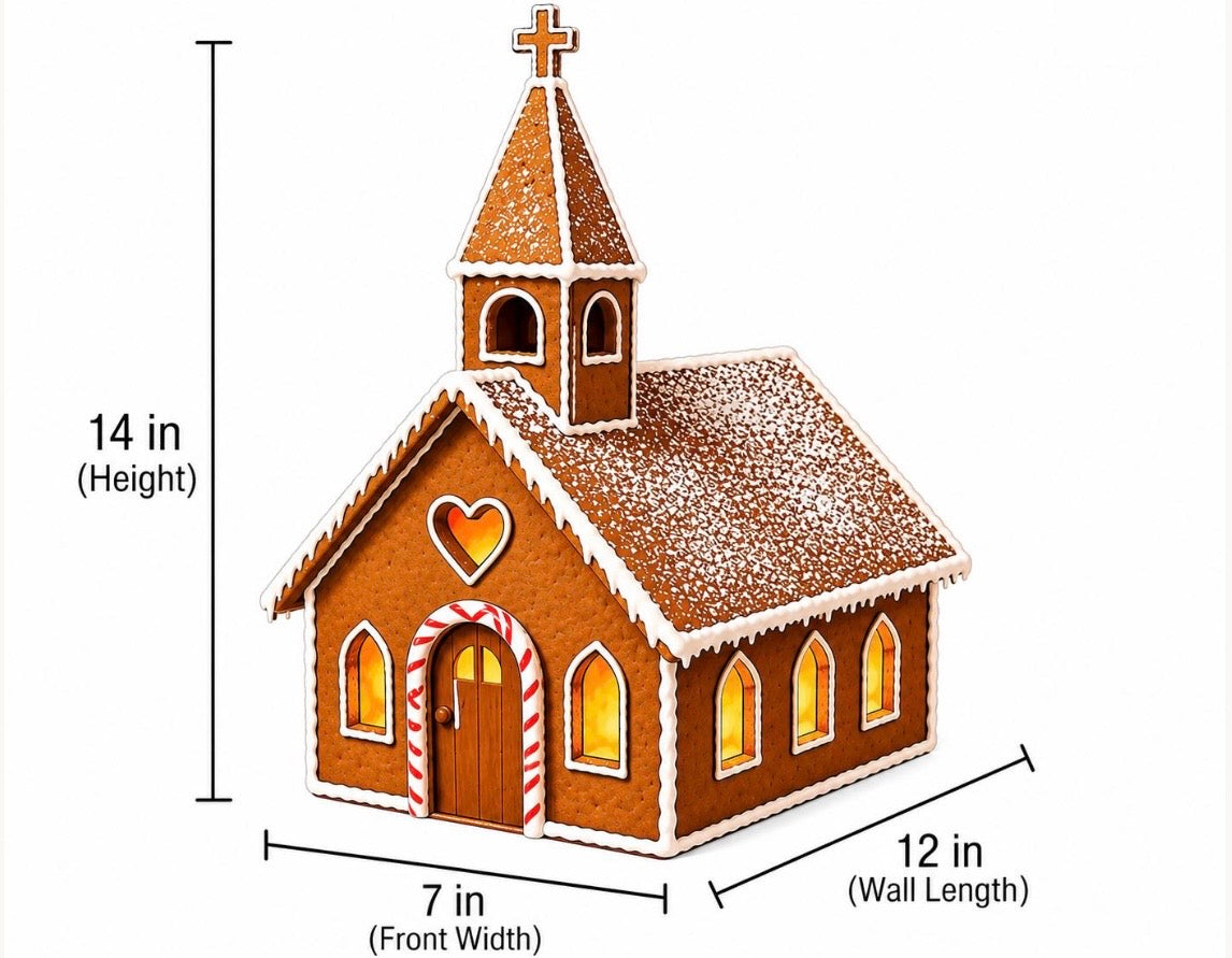 Christmas House/Church Cookie Cutter Set | Gingerbread Village Cookies | Holiday Family Tradition - multiple sizes offered