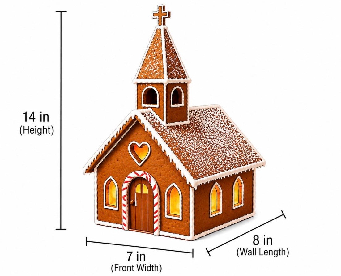 Christmas House/Church Cookie Cutter Set | Gingerbread Village Cookies | Holiday Family Tradition - multiple sizes offered