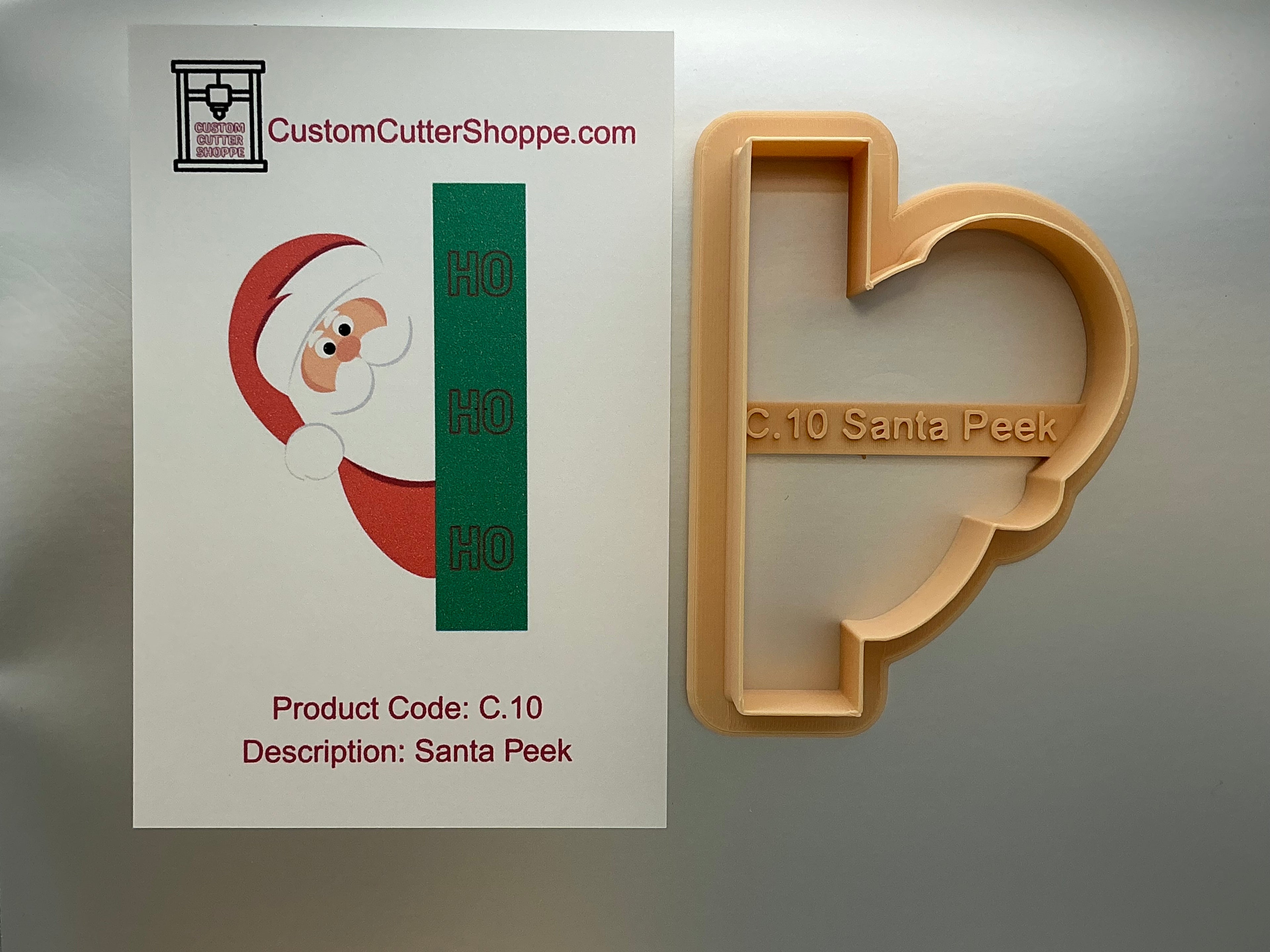 Peeking Santa Cookie Cutter (C.10)