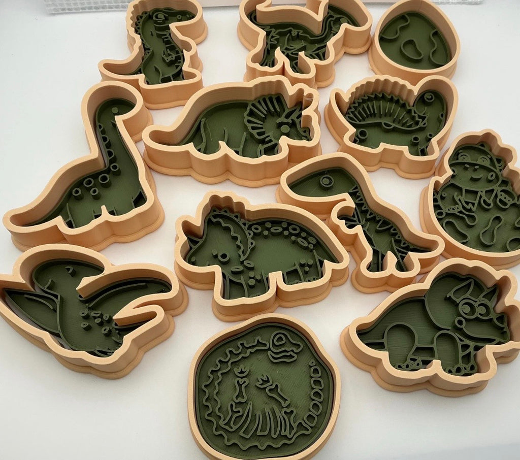 Dinosaur Themed Kids Play Dough Kit, Sensory Play Kit, Montessori Toy, Gift for Kids, Creative Play Set, Preschool Learning Toy