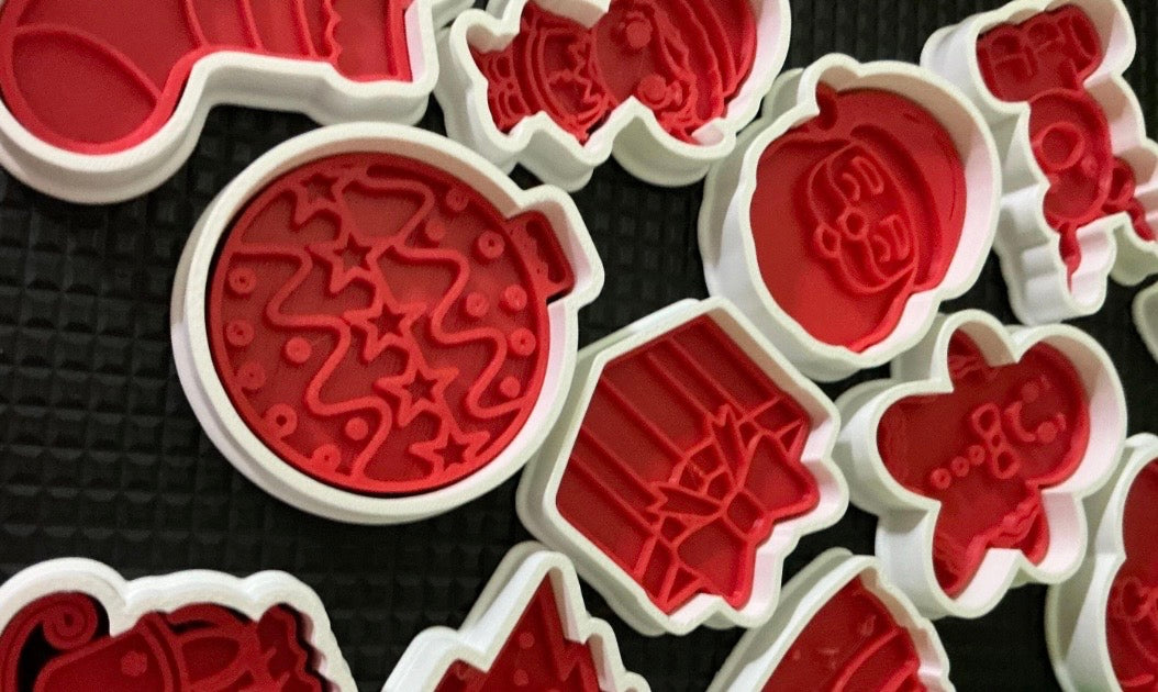 Christmas Play Dough Cutter & Stamp Set for Kids