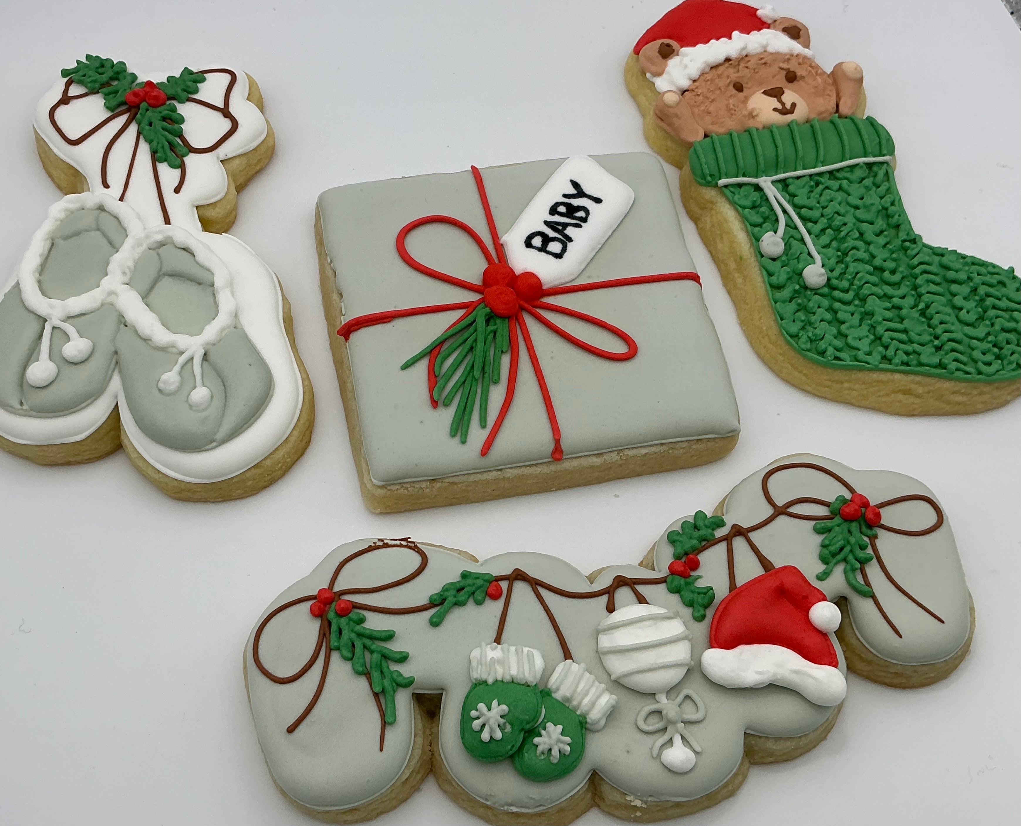 Hanging Baby Booties Cookie Cutter (B.25)