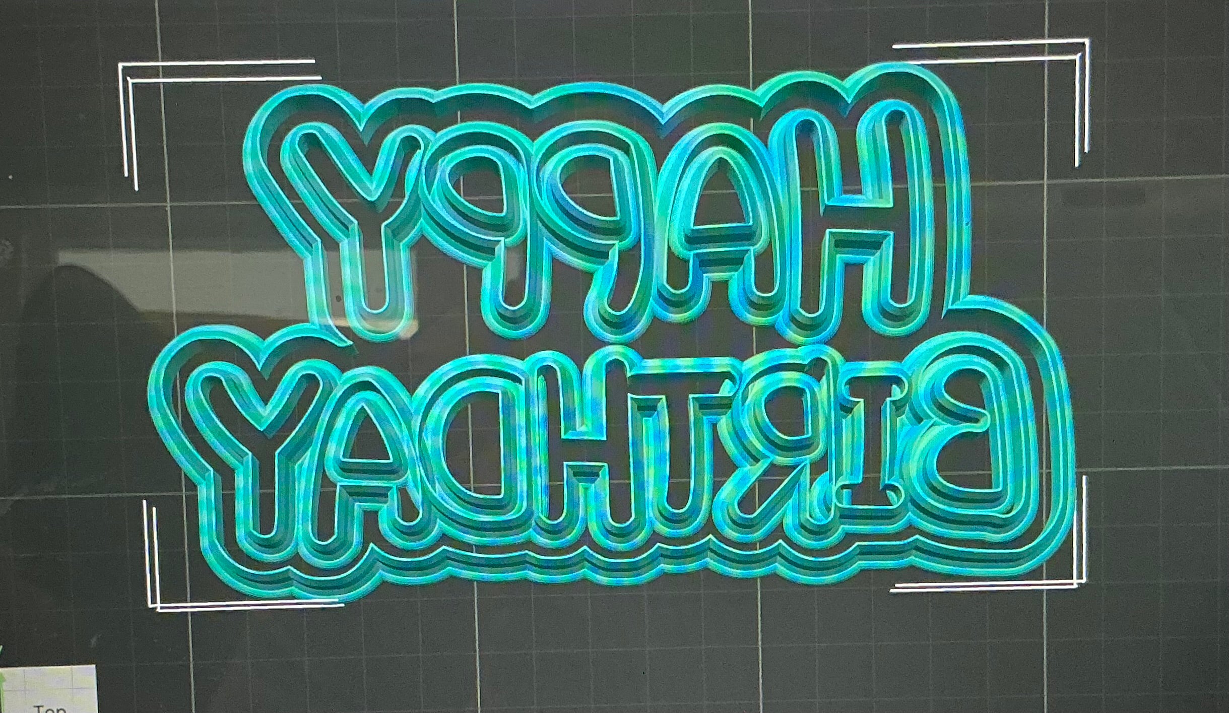 Happy Birthday Cookie Cutter and Stamp - large (BB.06)