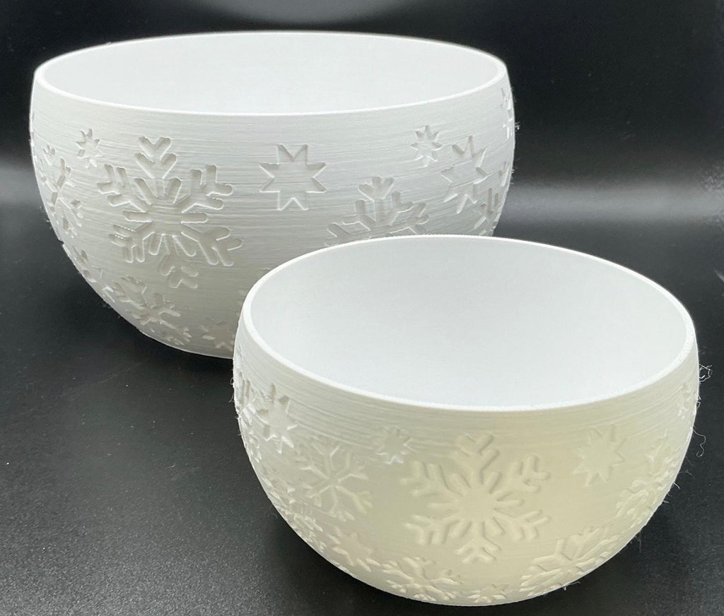 Snowflake Bowl Set - set of 2