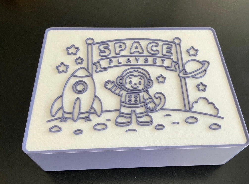 Space Play Dough Cutter & Stamp Set for Kids