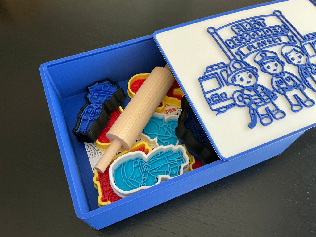 First Responder Play Dough Cutter & Stamp Set for Kids