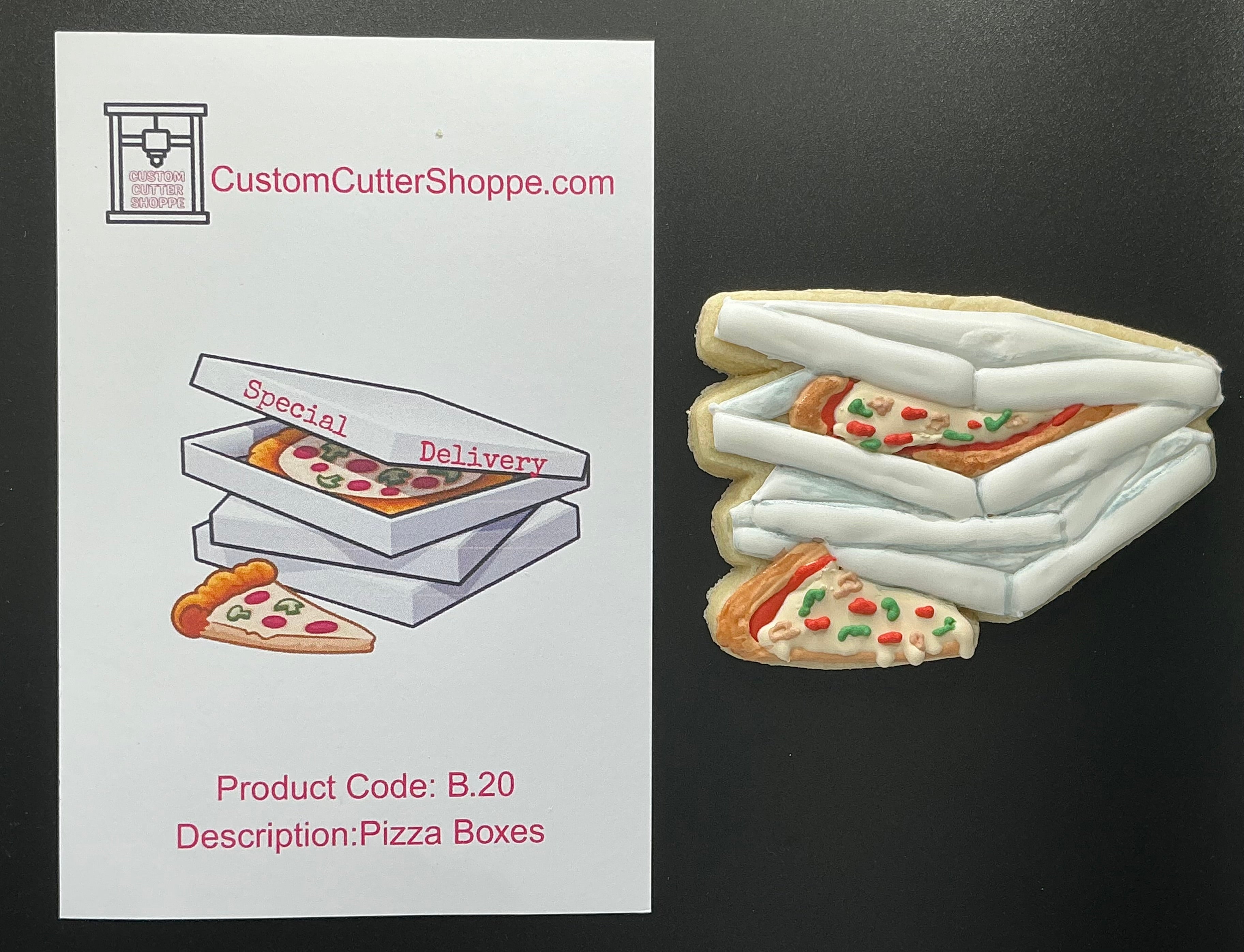 Pizza Boxes Cookie Cutter (B.20)