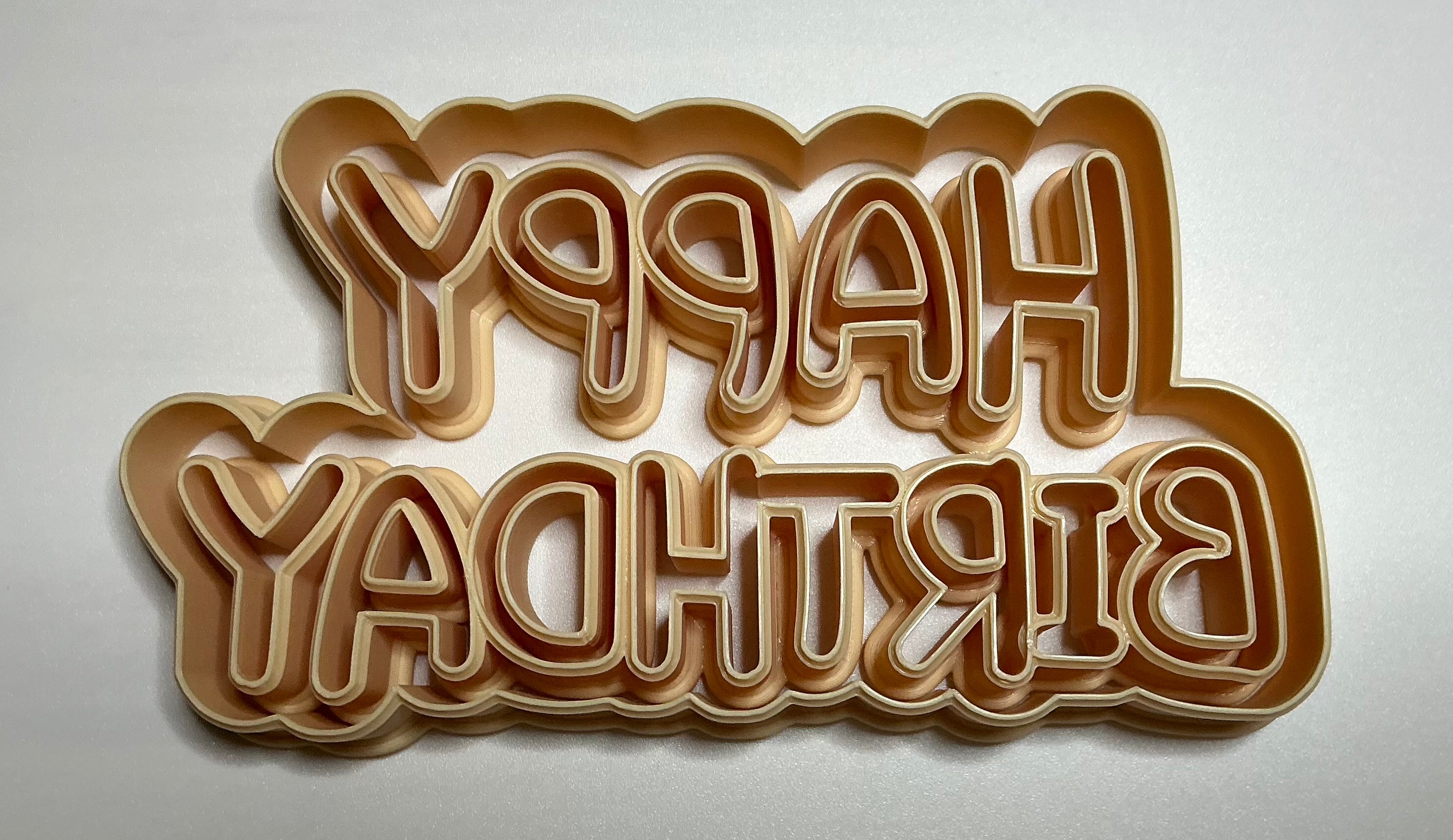 Happy Birthday Cookie Cutter and Stamp - large (BB.06)