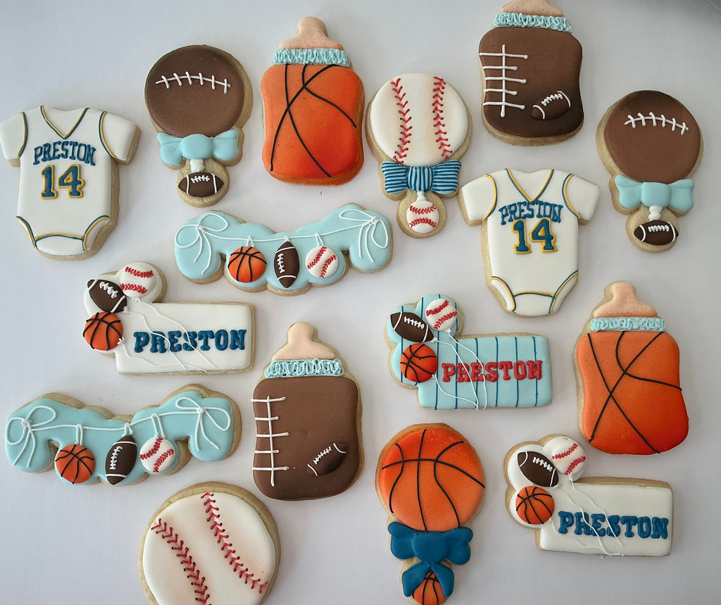 Balloon Banner in Stocking Cookie Cutter (B.22)