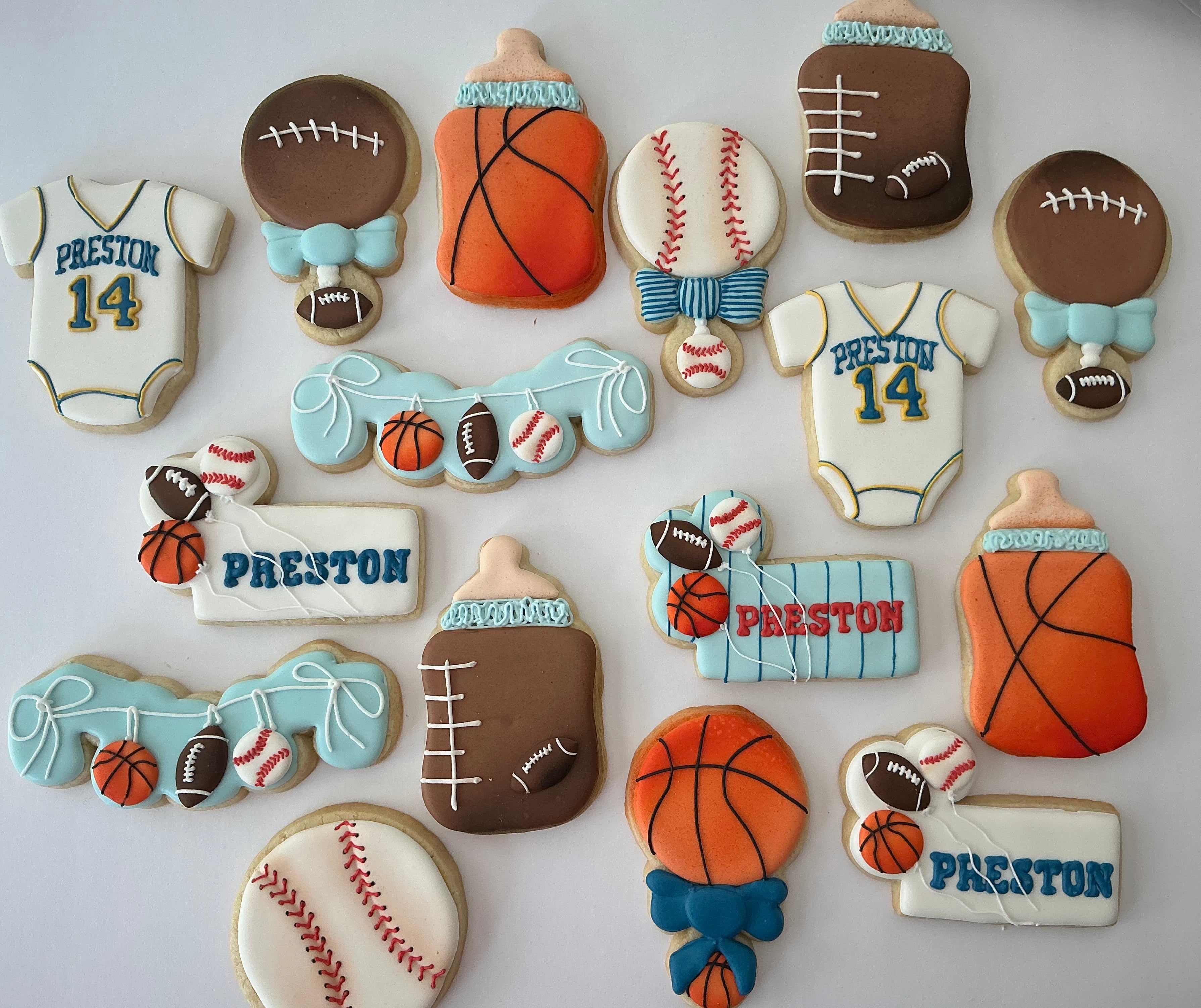 Balloon Banner in Stocking Cookie Cutter (B.22)