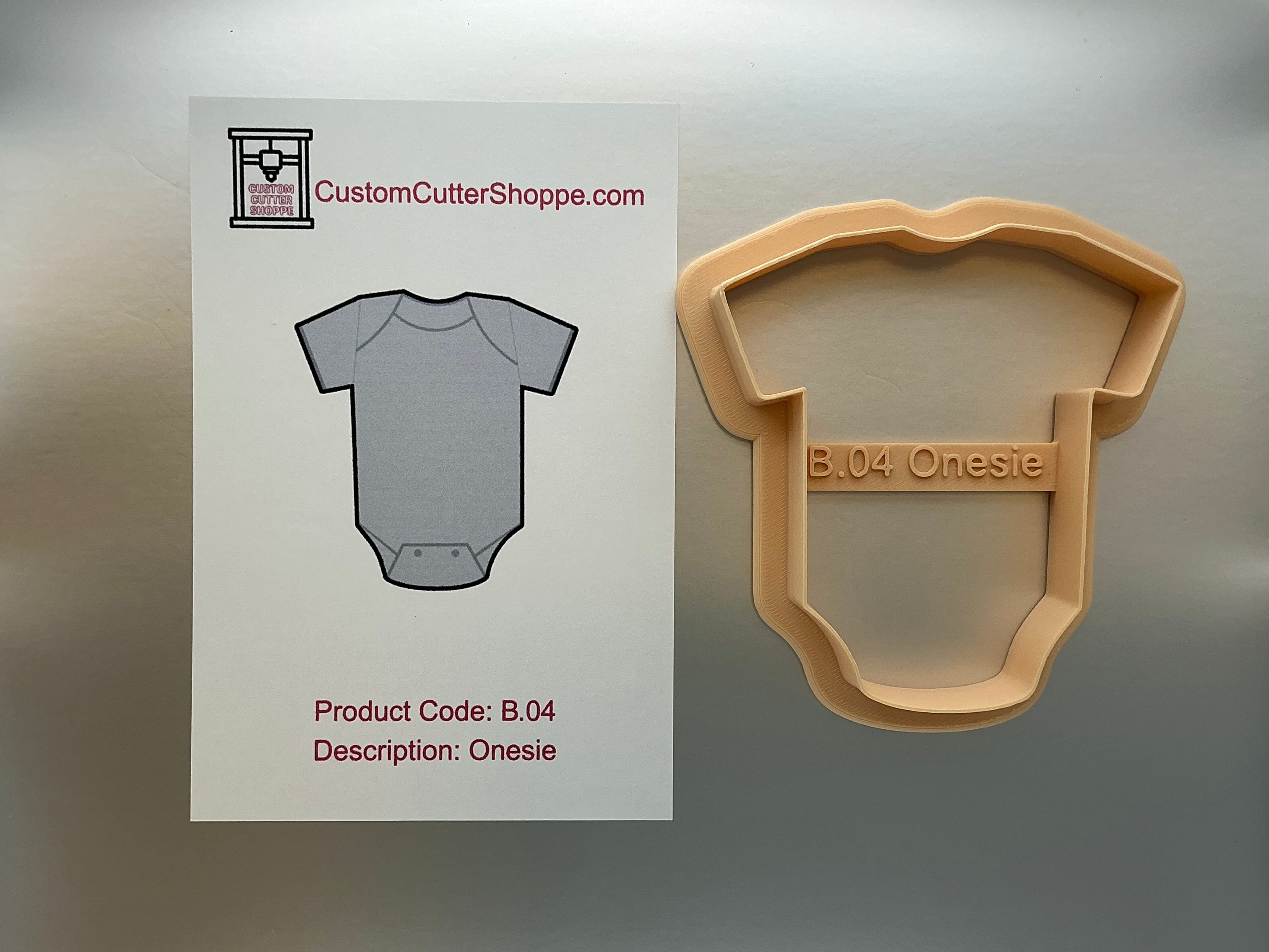 Baby Onesie Cookie Cutter (B.04)