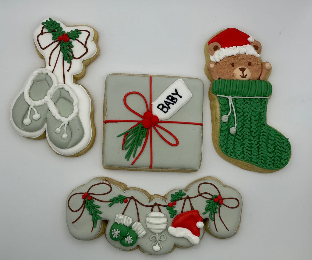 Hanging Baby Booties Cookie Cutter (B.25)