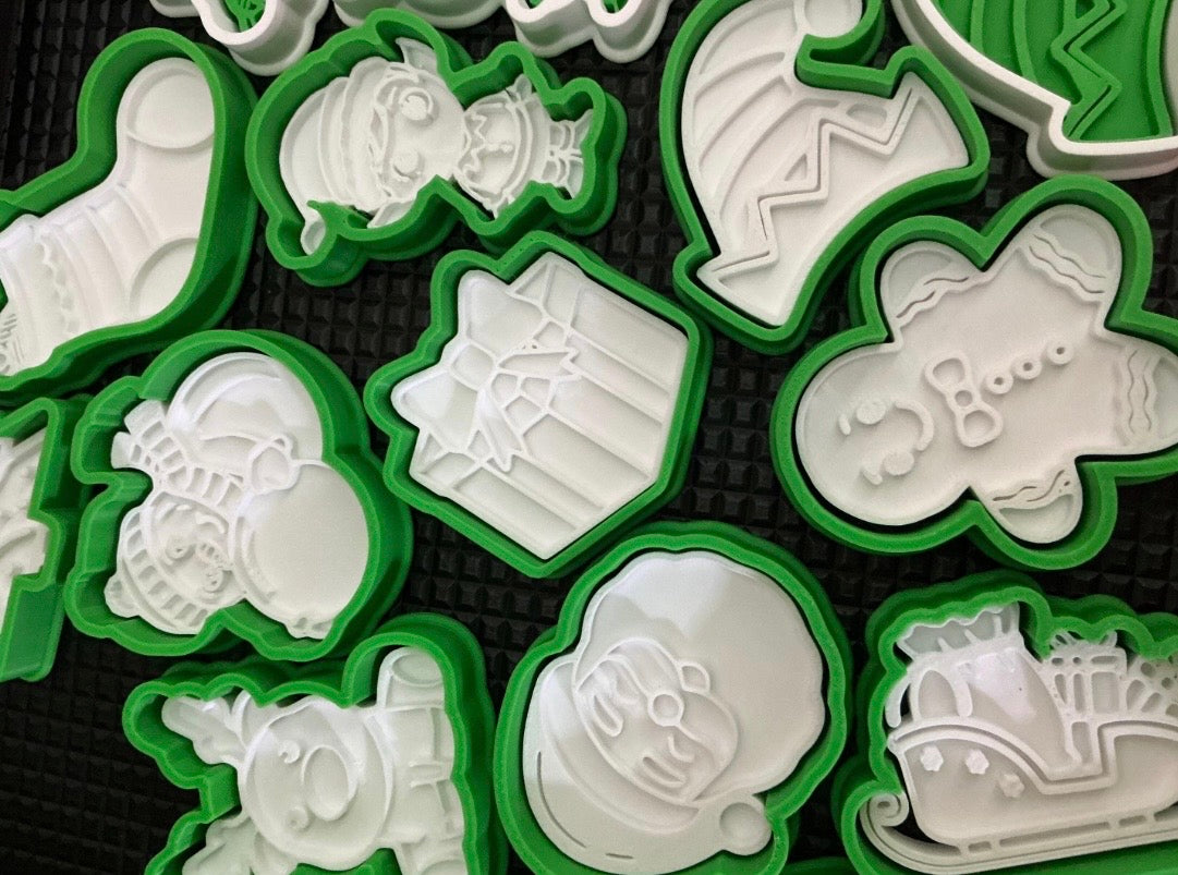 Christmas Play Dough Cutter & Stamp Set for Kids