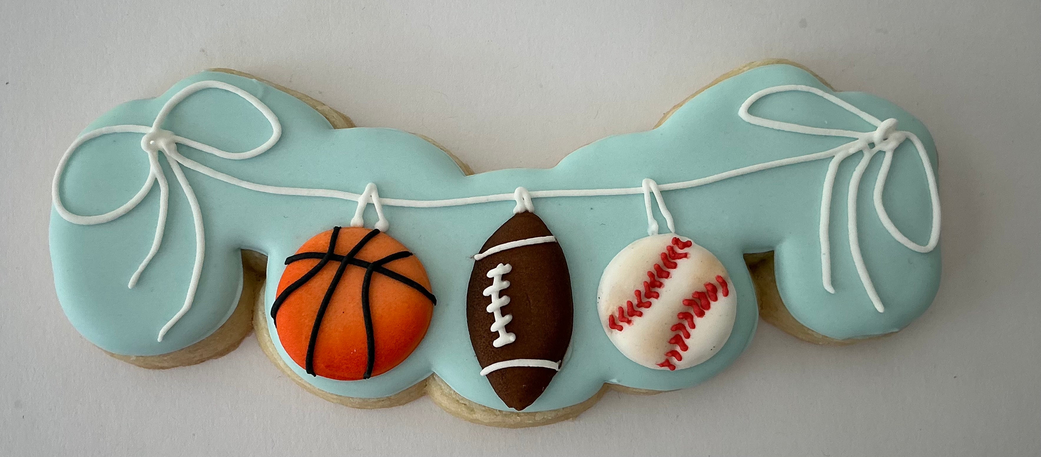 Balloon Banner in Stocking Cookie Cutter (B.22)