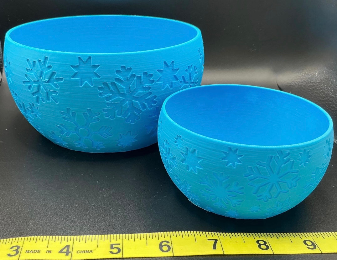 Snowflake Bowl Set - set of 2