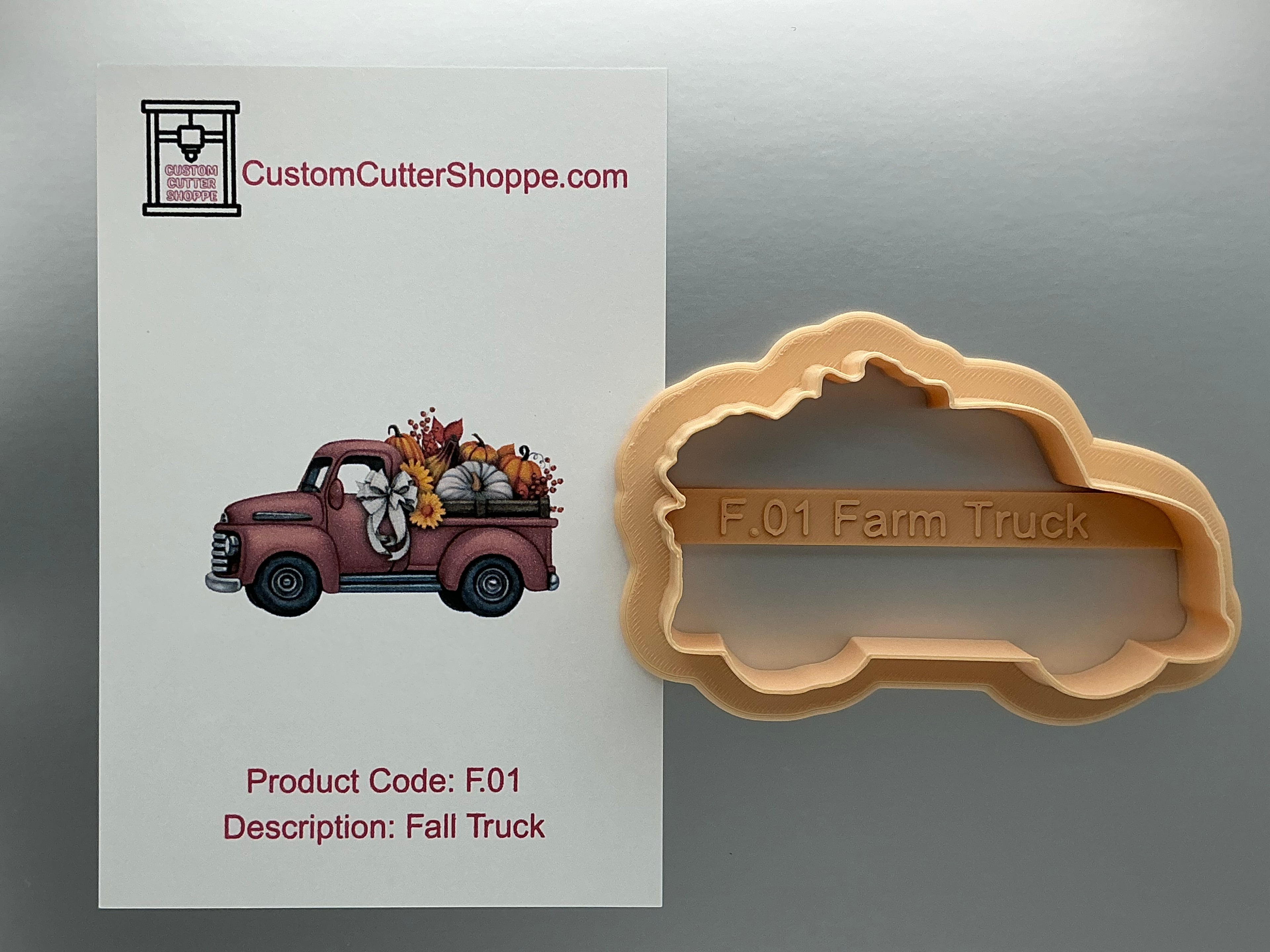 Fall Farm Truck Cookie Cutter (F.01)