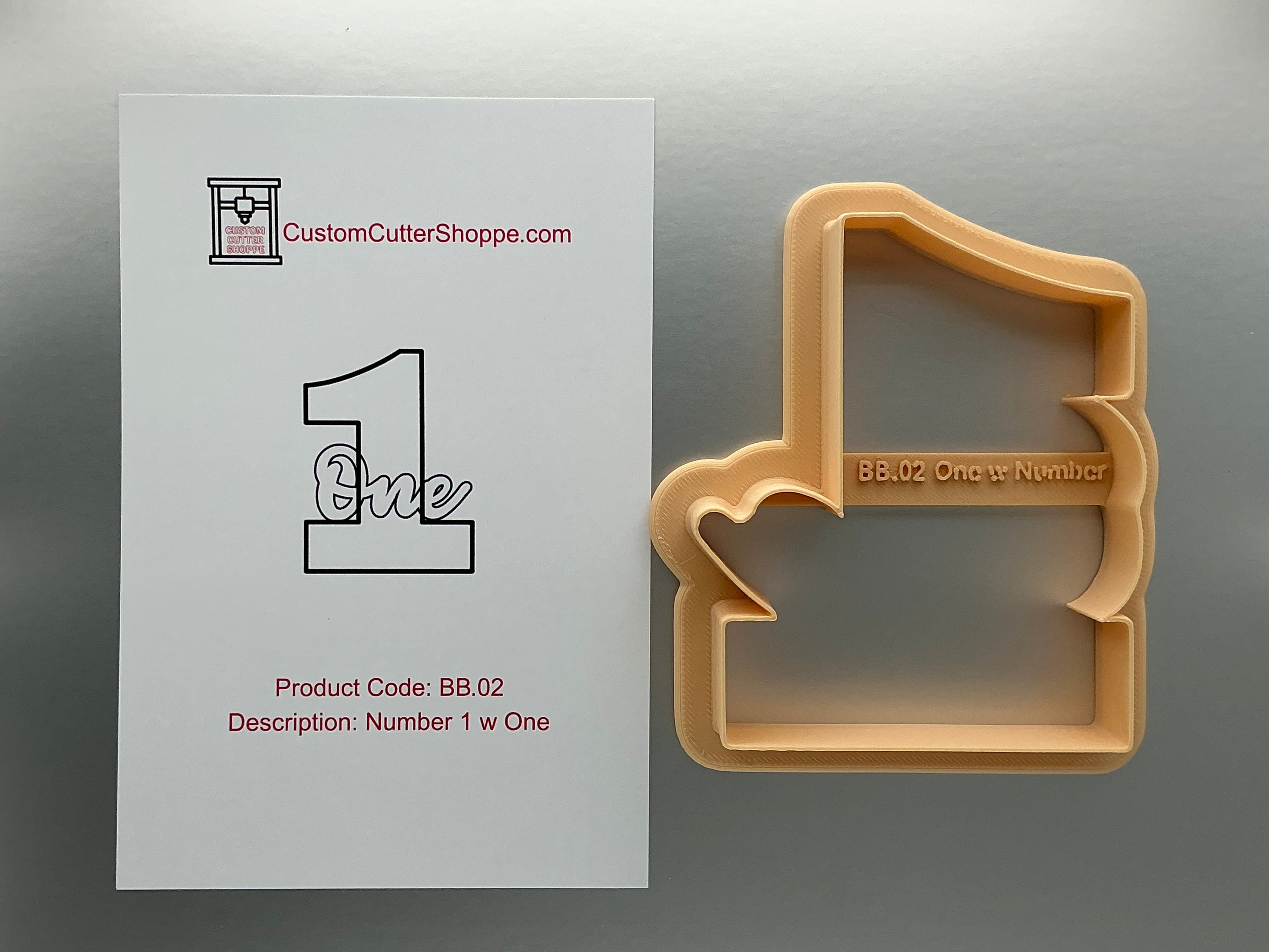 Number 1 with One Cookie Cutter (BB.02)