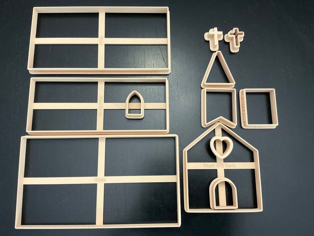 Christmas House Cookie Cutter Set | Gingerbread Village Cookies | Holiday Family Tradition