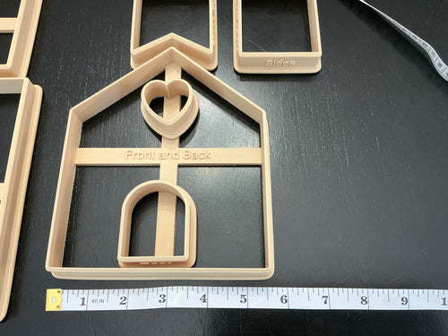 Christmas House Cookie Cutter Set | Gingerbread Village Cookies | Holiday Family Tradition