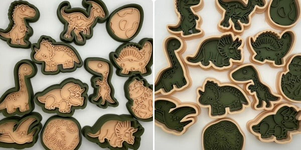 Dinosaur Party Favor Set, Play Dough Kit with 1 dough & 2 Cutters/Stamps, Dinosaur Birthday Goodie Bag, Kids Party Gift, Classroom Treat