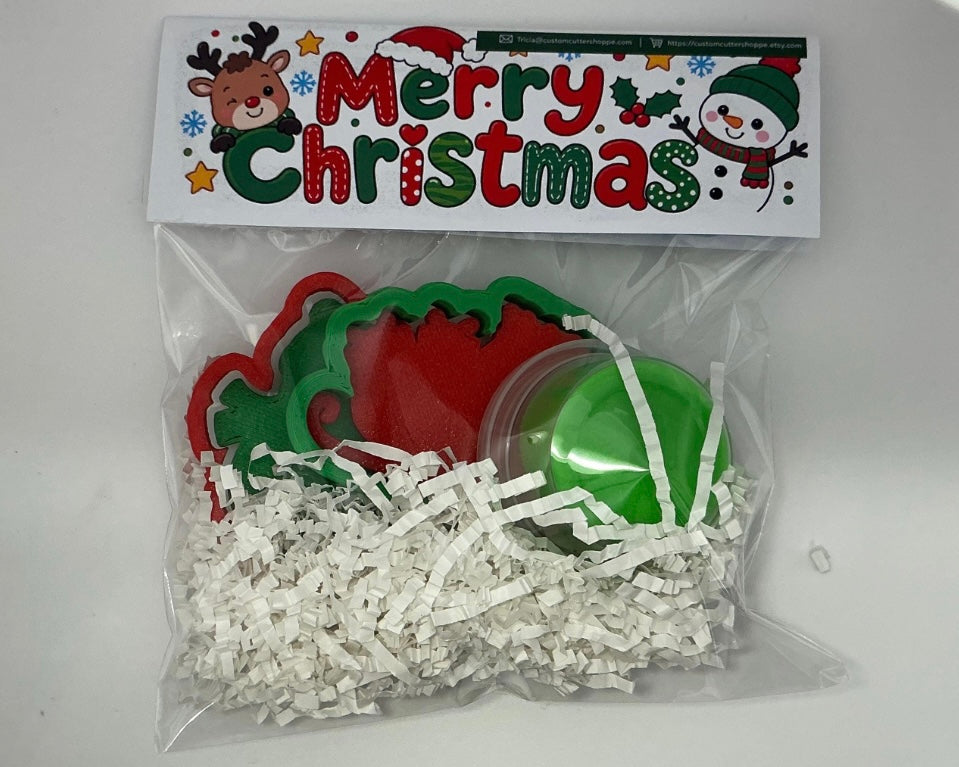 Christmas Party Favors for Kids, Play Dough Gift Set, Goodie Bag Stuffers, Kids Stocking Stuffers, Cookie Cutters & Stamps