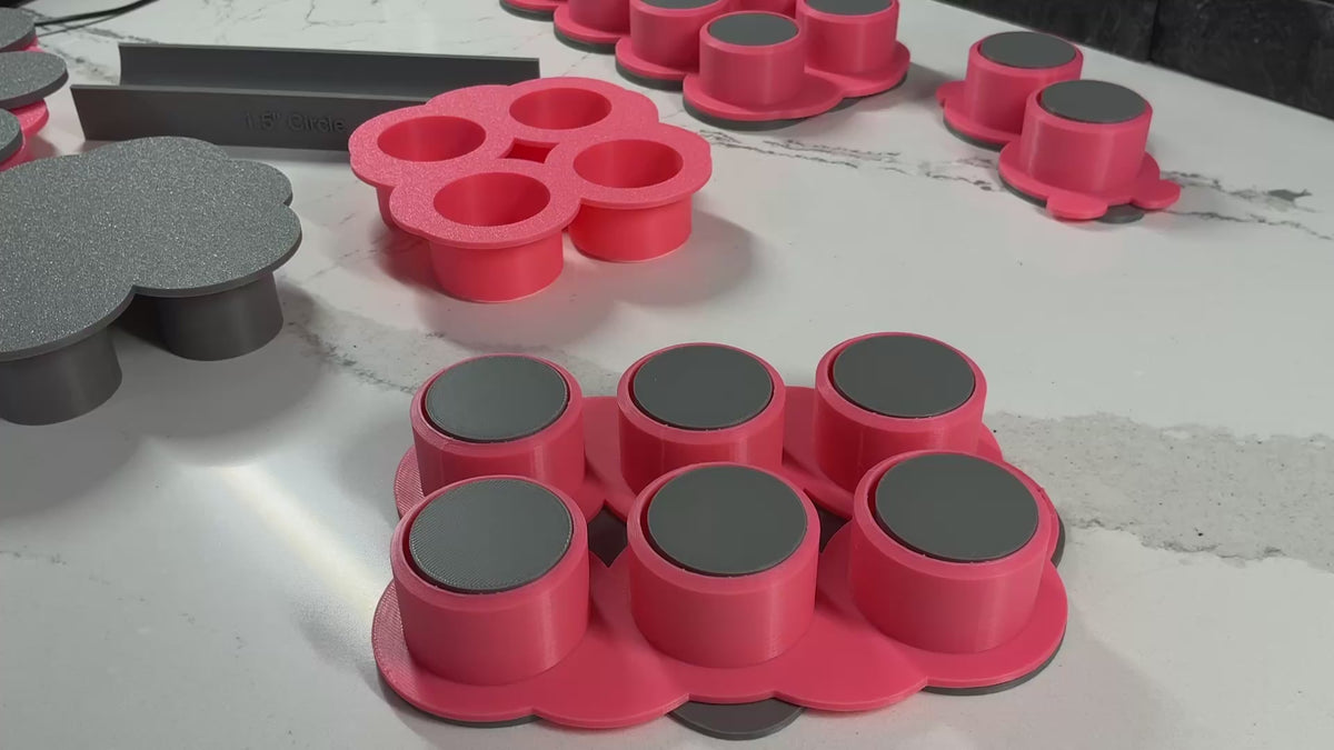 Multi Cake Pop Popper Mold, 1.5 Inch Circle Cake Pop Mold, options to make 1, 2, 4, 6, 8 or 12 cake pops at once, Cake Pop Baking Tool