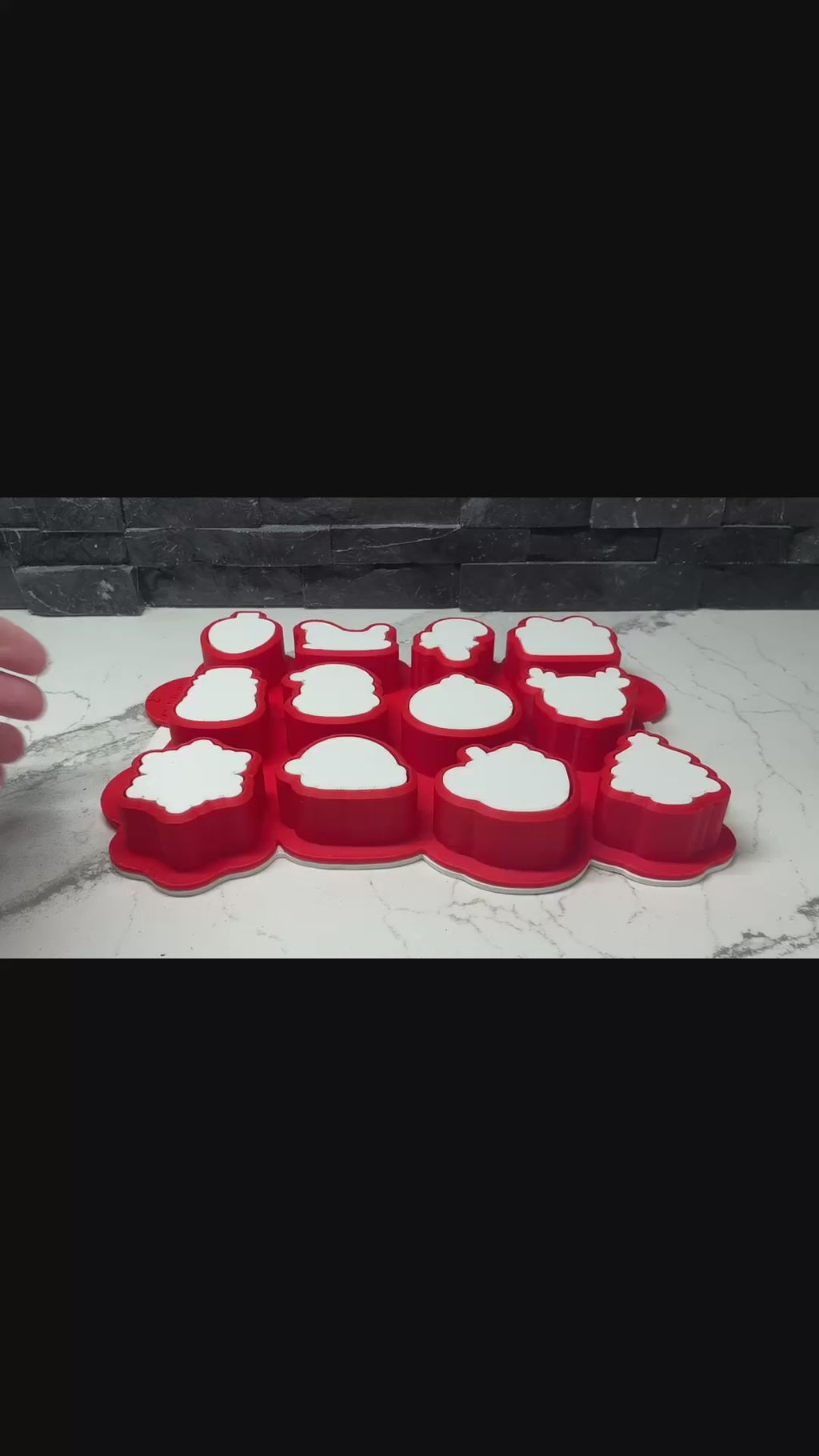Christmas Multi Cake Pop Popper Mold 12-in-1, Christmas Cookie Cutter,  Advent Calendar Cookie Tool,  Holiday Baking Tool, 2” per shape