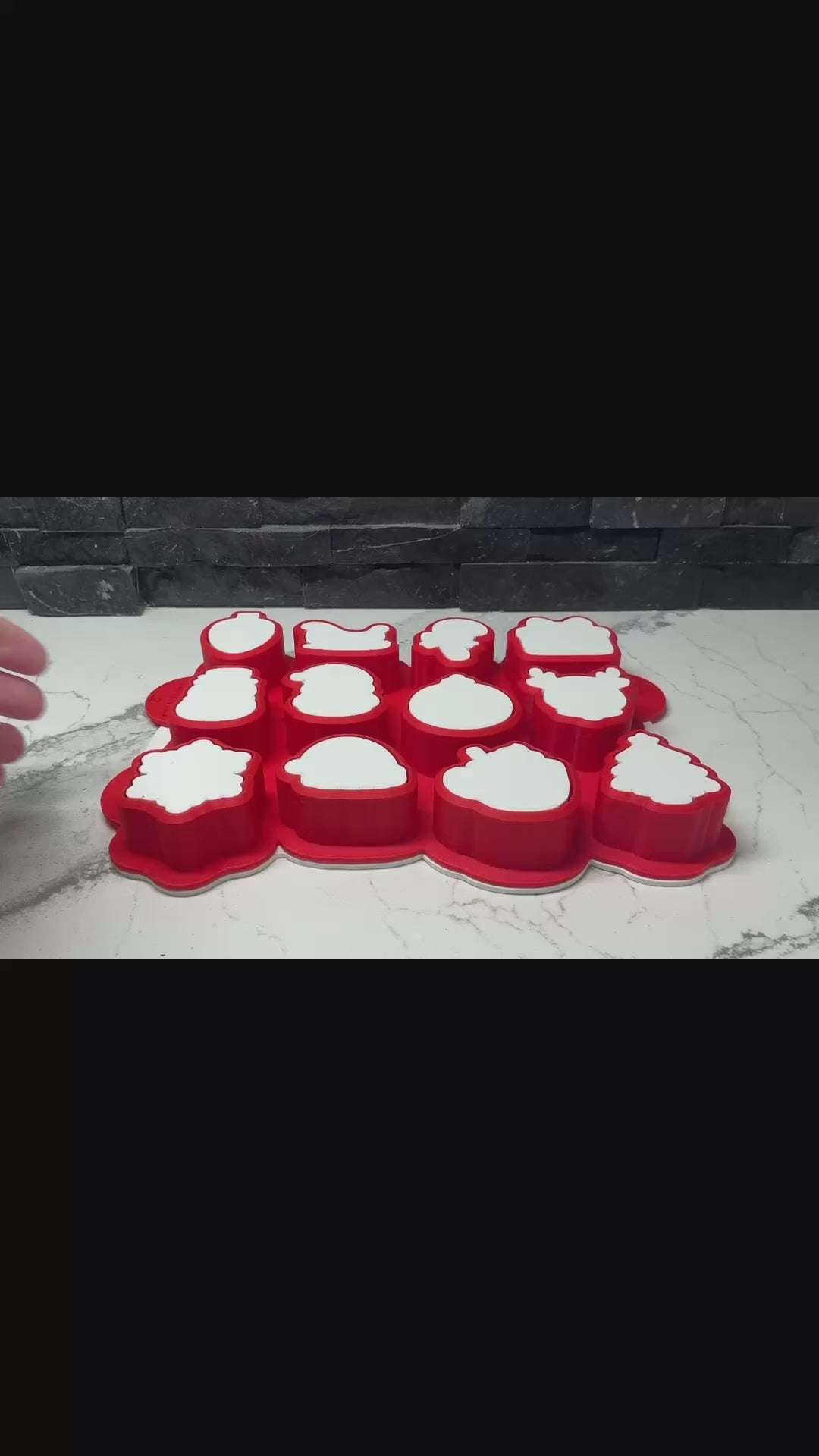 Christmas Multi Cake Pop Popper Mold 12-in-1, Christmas Cookie Cutter,  Advent Calendar Cookie Tool,  Holiday Baking Tool, 2” per shape