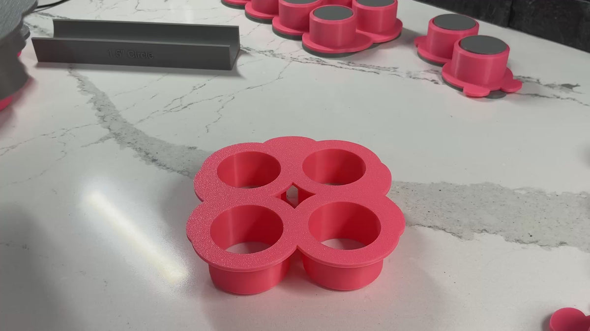 Multi Cake Pop Popper Mold, 1.5 Inch Circle Cake Pop Mold, options to make 1, 2, 4, 6, 8 or 12 cake pops at once, Cake Pop Baking Tool