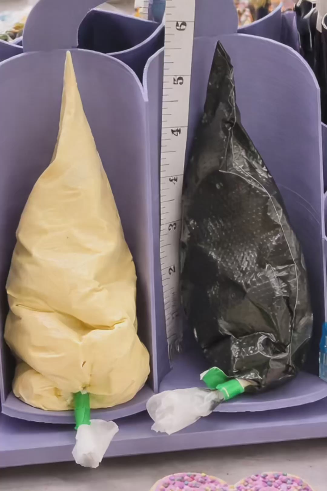 Cookie Decorating Organizer | Icing Bag Holder | Rotating Baking Tool Caddy | Royal Icing Station | 3D Printed Baking Organizer | Cookie Decor Setup l